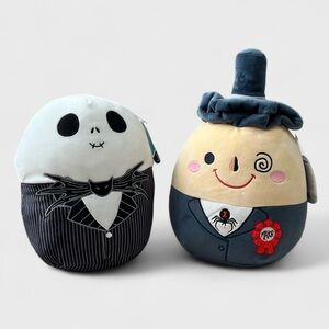 The Nightmare Before Christmas Jack Skellington & The Mayor Squishmallows. NWT